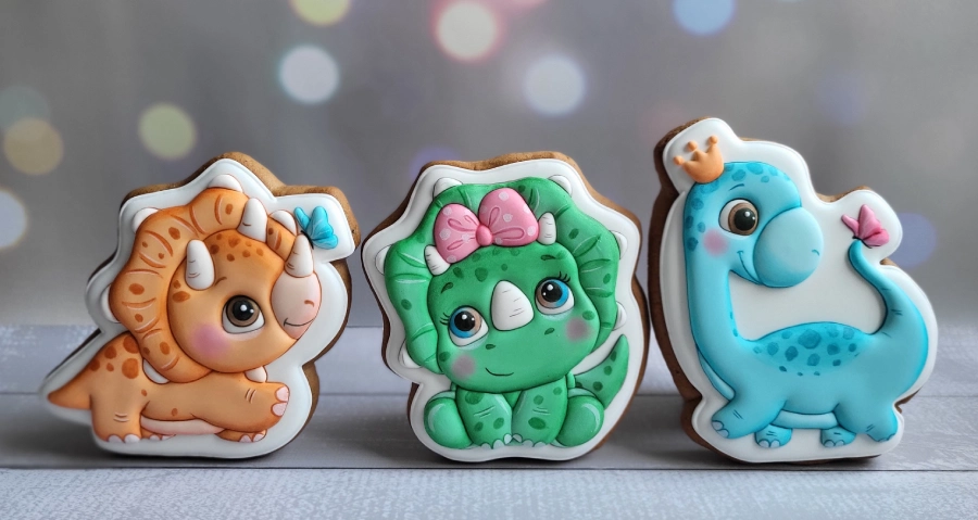 Decorated cookies for children's birthday party