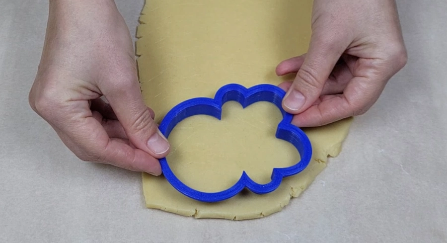 Set of cookie cutters used for cutting identical cookie shapes